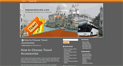 Desktop Screenshot of impresstravels.com